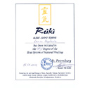 Сертификат III-А ступени Рэйки Усуи Шики Риохо